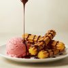 Hot Churros with Gelato
